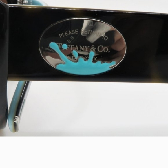 Tiffany & Co. Dark Brown Sunglasses with Turquoise Case - Picture 16 of 16